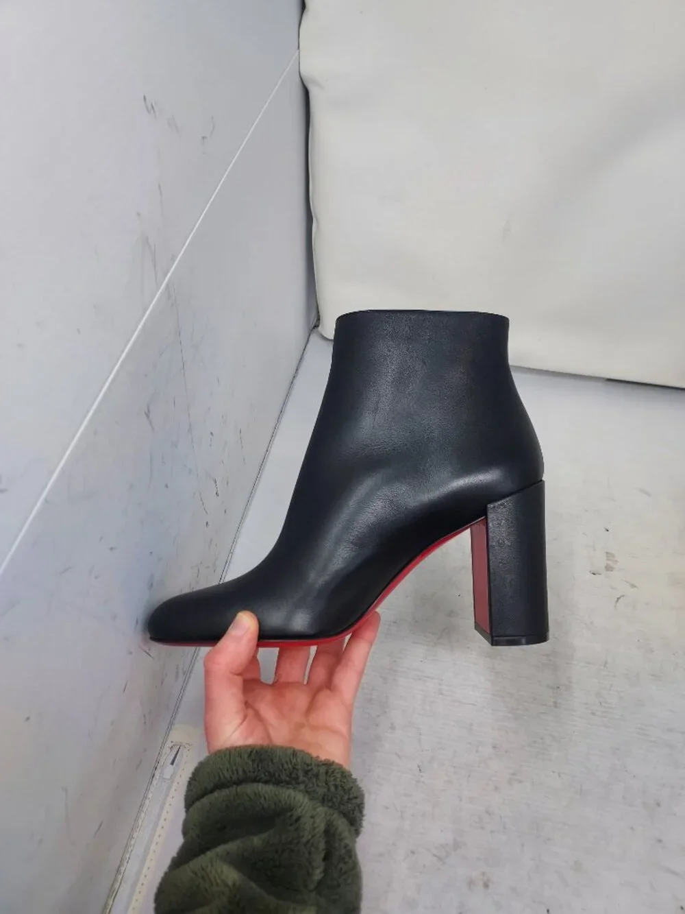 Christian Louboutin Black Ziptotal Black Ankle Boot - Picture 8 of 12